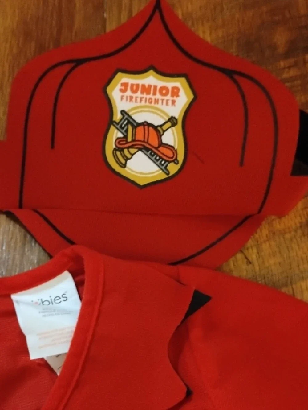 12 To 24 Months Firefighter Costume - Red & Yellow